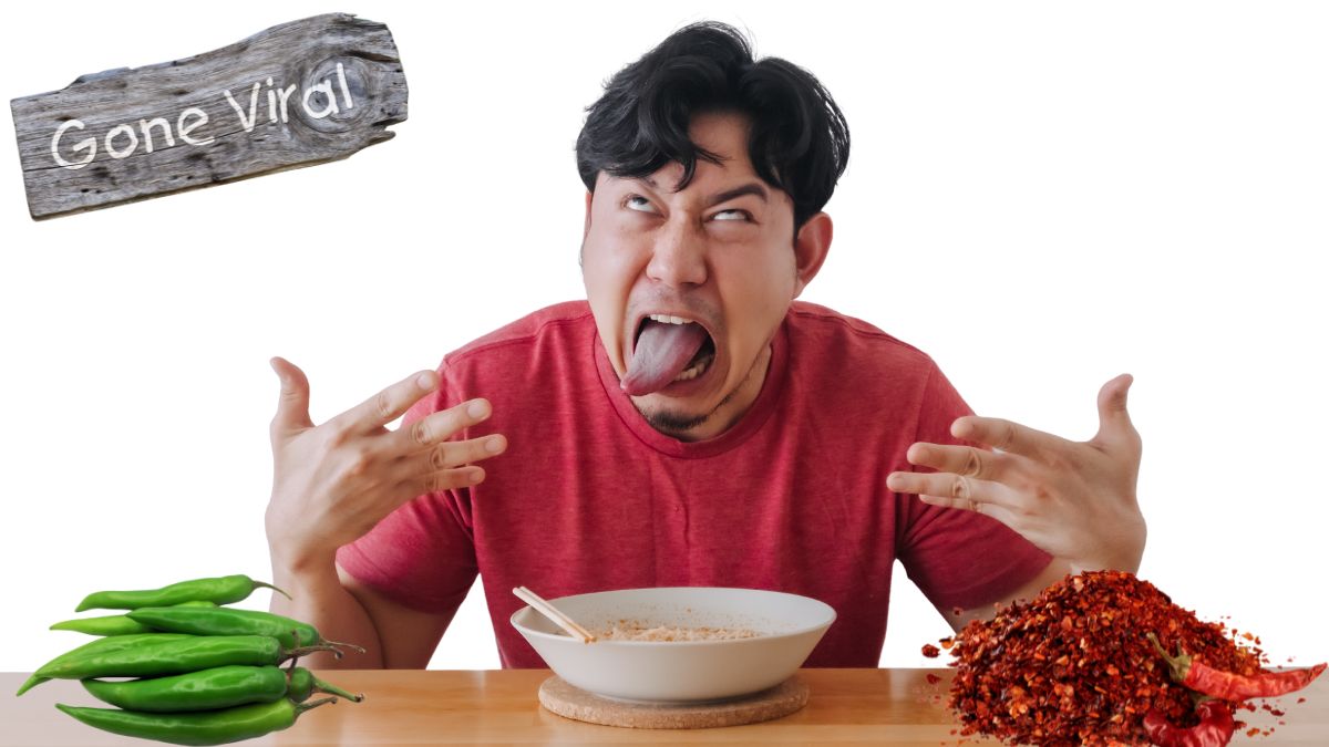 Read more about the article Man Eats Kilos of Chillies: The Fiery Viral Challenge That Shocked the Internet