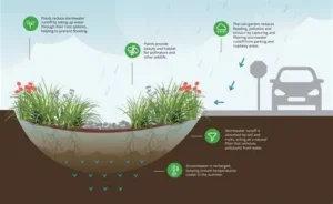 Read more about the article Cities Build Rain Gardens to Prevent Flooding and Protect Water