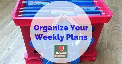 You are currently viewing Making Weekly Plans Helps Students Stay Organized