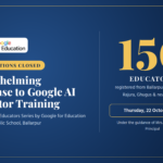 Overwhelming Response to Google AI Educator Training at Crescent Public School, Ballarpur; Registrations Closed