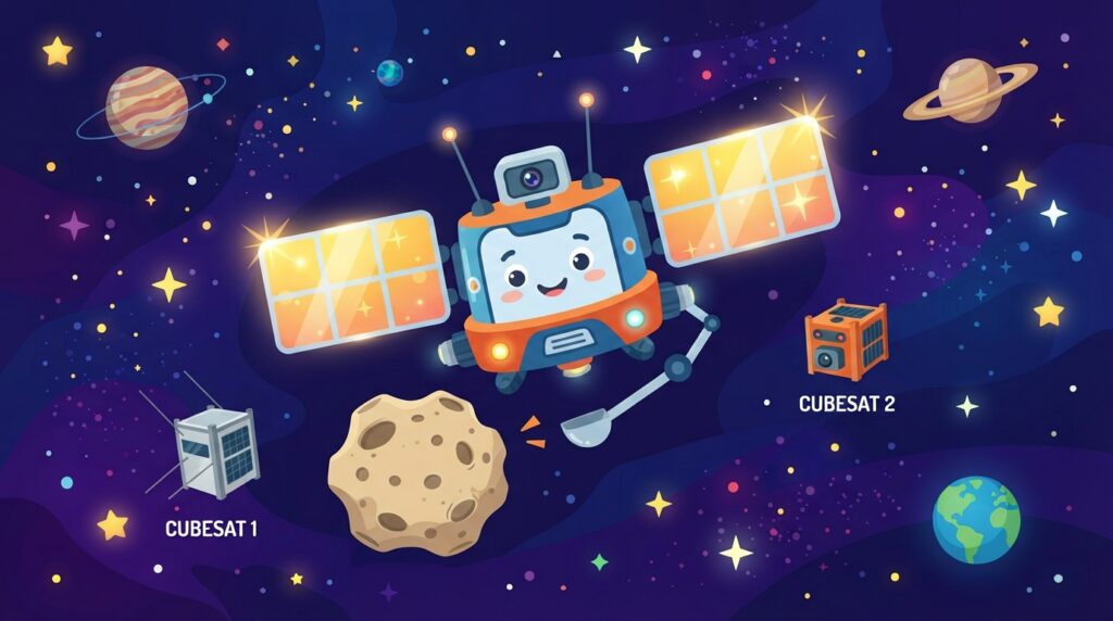Hera Spacecraft Reaches Crash Site in Deep Space